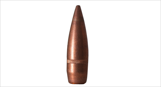 boat tail bullet has a tapered base