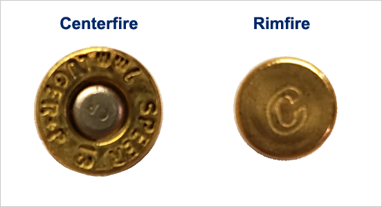 closeup of centerfire ammo